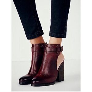 Free People Breton Cordova Slingback Ankle Boots Size 39/8.5-9